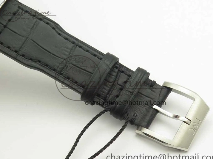 MIROTIME 0712 Pilot Chrono 377725 SS ZF 1:1 Best Edition White Dial on Black Leather Strap A Soft 7183